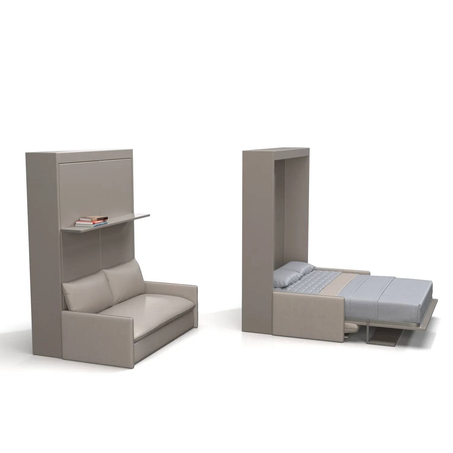 Wall Bed with Sofa By Cinquanta PBR 3D Model_03